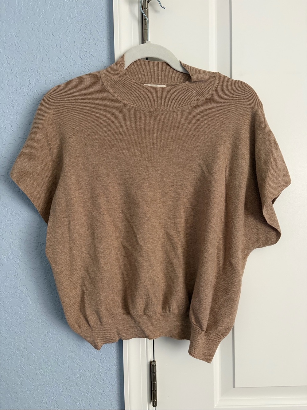 eesome NWOT Short-Sleeve Sweater - Taupe